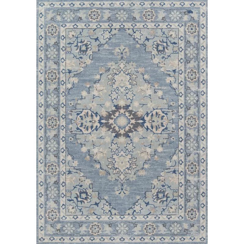 Ronks Oriental Blue Area Rug | Wayfair North America