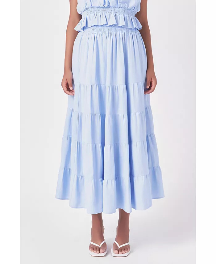 endless rose Women's Tiered Maxi Skirt - Macy's | Macy's