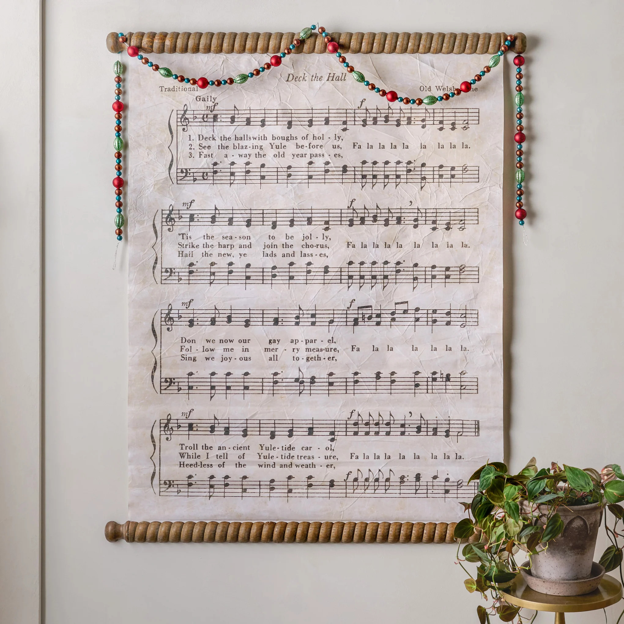 Vintage Deck the Halls Tapestry | Magnolia
