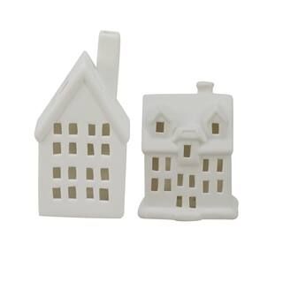 Assorted 5.7" Silver & Snow Ceramic Christmas Tabletop House by Ashland® | Michaels Stores