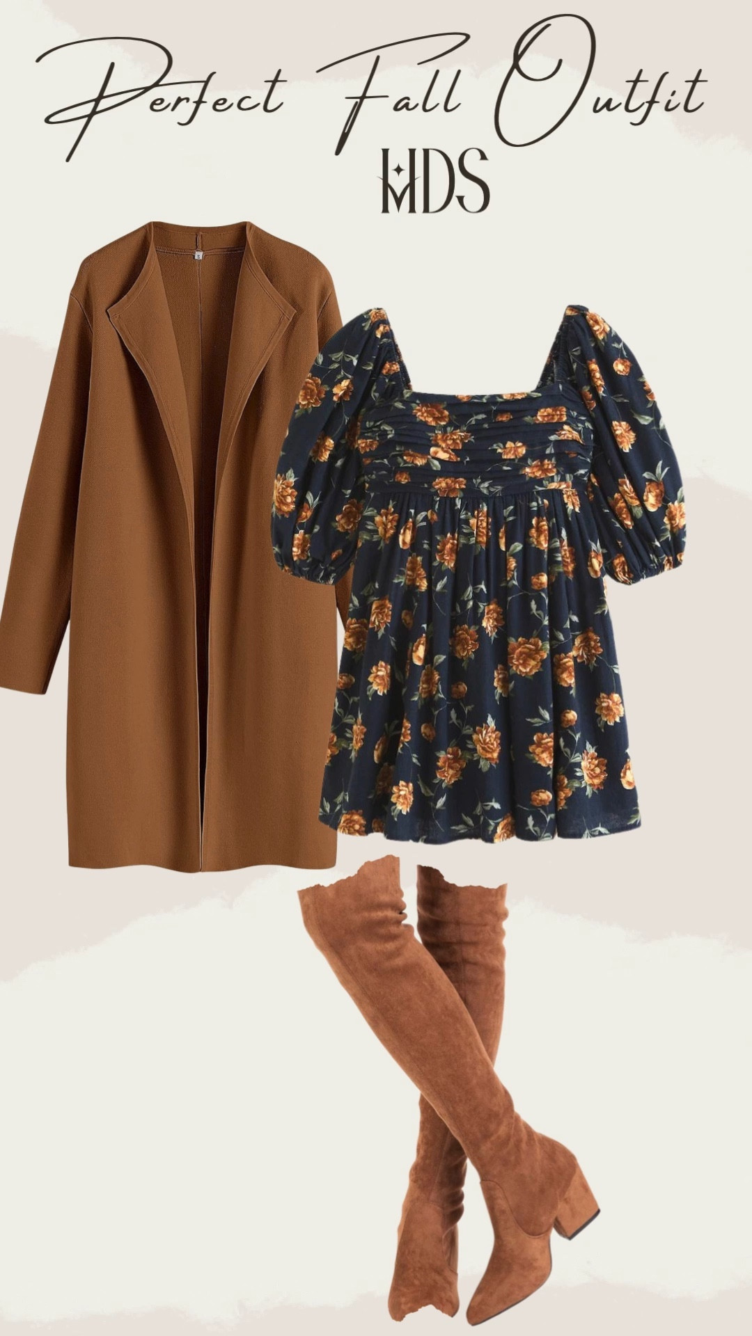 
The perfect fall outfit series 

Paring the same coat and boots with three different looks. 

Fall capsule wardrobe// brown coatigan// cardigan// over the knee boots // brown fall boots// turtle neck bodysuit// neutral wardrobe// corduroy mini skirt// knee high boots // fall coat// sweater //thanksgiving outfit // floral dress// mini dress //fall dress 

#LTKmidsize #LTKSeasonal #LTKshoecrush