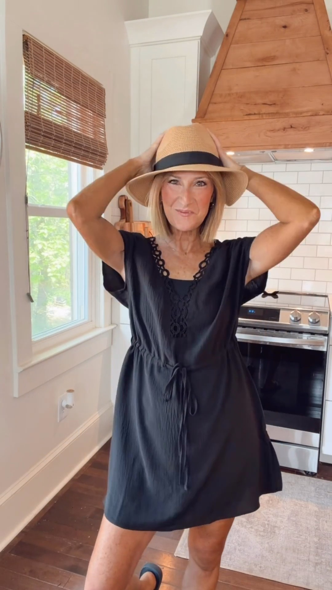 Breezy summer cover up and an easy lightweight knit.  Wearing a small in both.
I

#LTKgrwm #LTKSwim #LTKSaleAlert