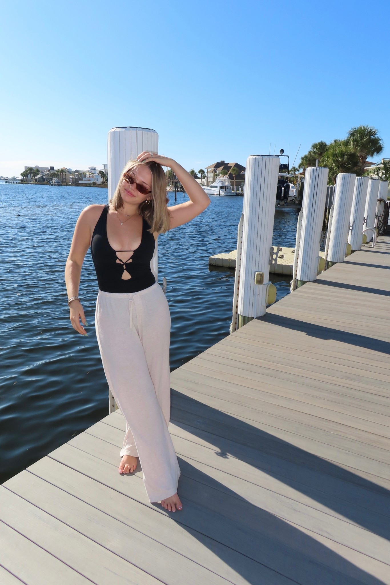 sitting on the dock of the bay 🌊 

#LTKTravel #LTKSaleAlert #LTKSwim