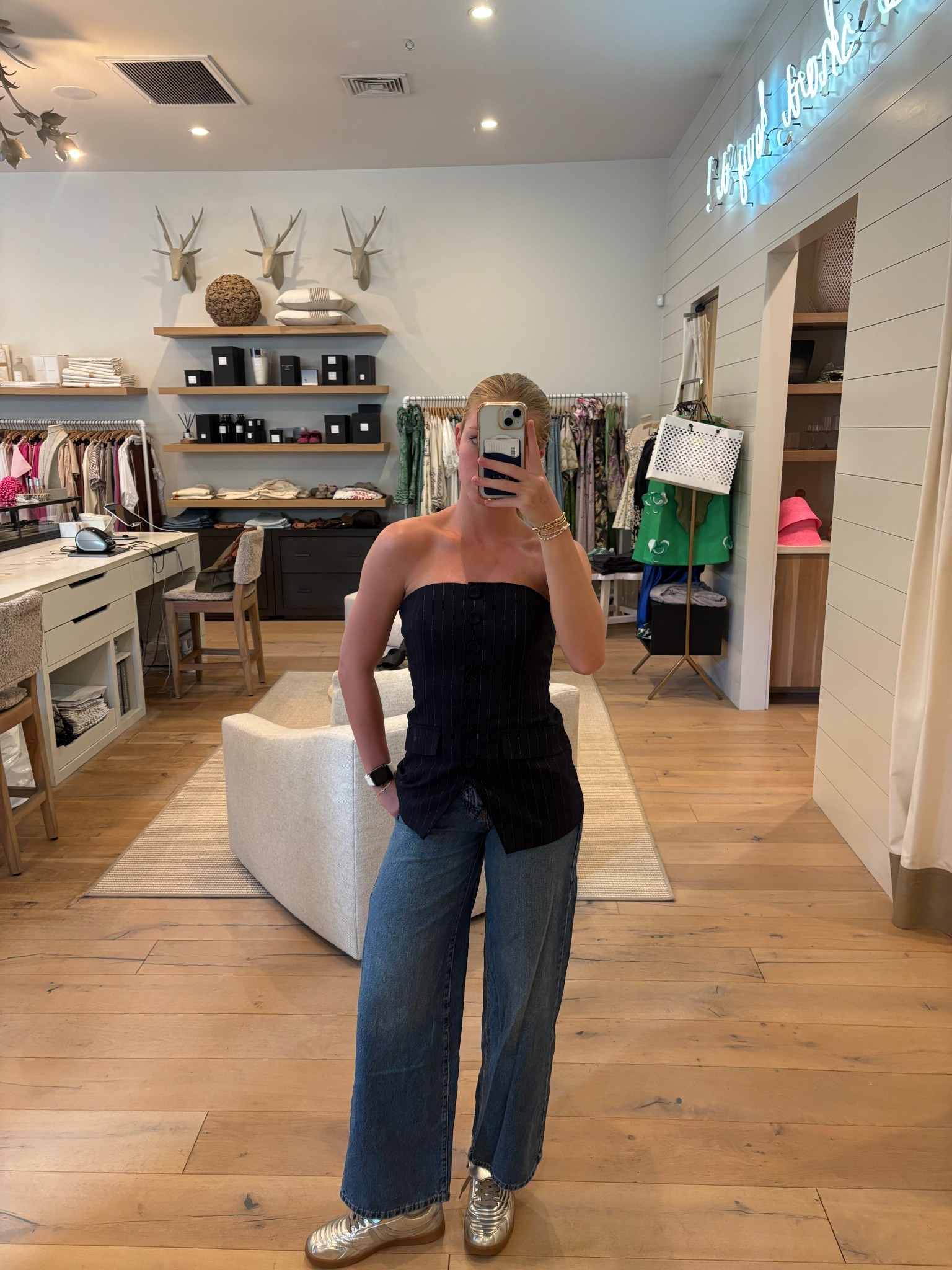 Top and shoes are on sale! Got these jeans from Target 🤭 

#LTKStyleTip #LTKBeauty #LTKSaleAlert