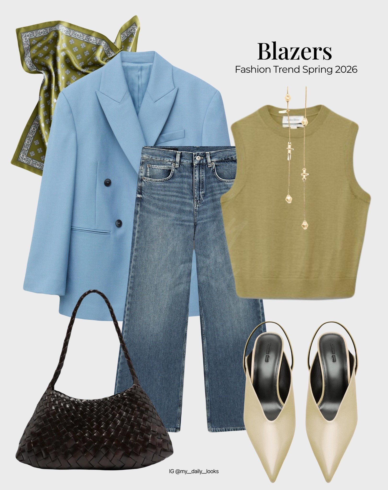 Baby Blue Blazer + Jeans Combo 🖤 

Tags: spring outfits, spring balzers, blazer looks, spring jacket, 2026 trends, workwear, H&M new-in, Mango new-in, spring summer outfits 2026, spring look, capsule wardrobe, high street.


#LTKstyletip #LTKspring #LTKsummer