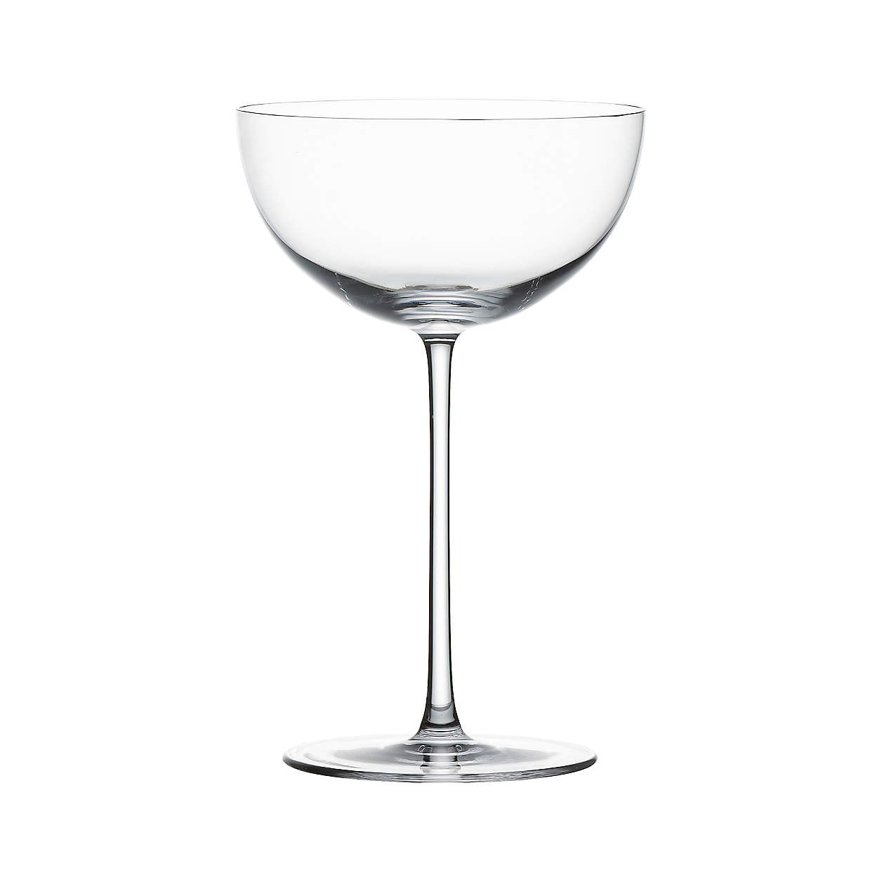 Camille Long Stem Champagne Coupe Glass + Reviews | Crate & Barrel | Crate & Barrel