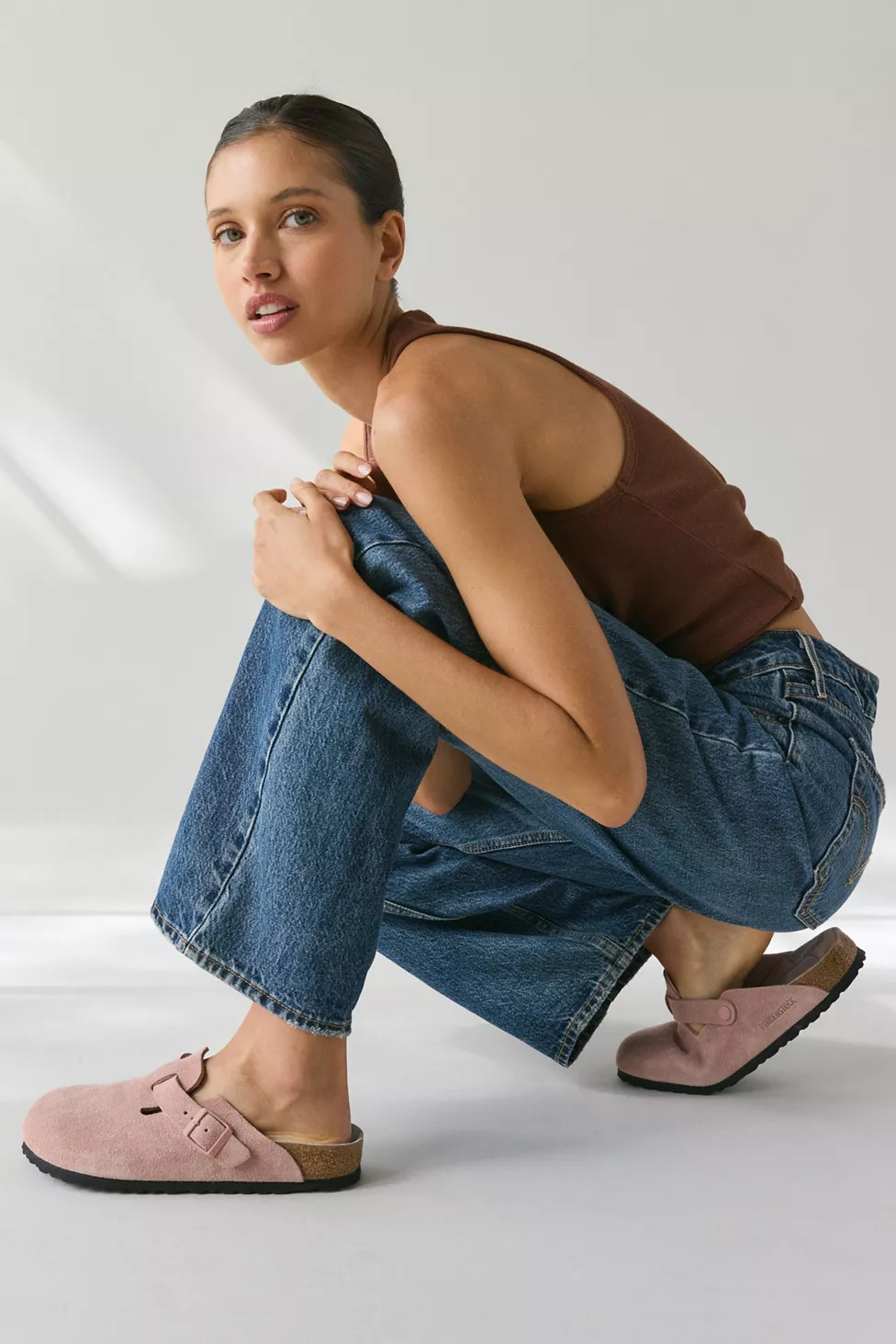 Birkenstock Women's Boston Varsity Suede Clog | Urban Outfitters (US and RoW)