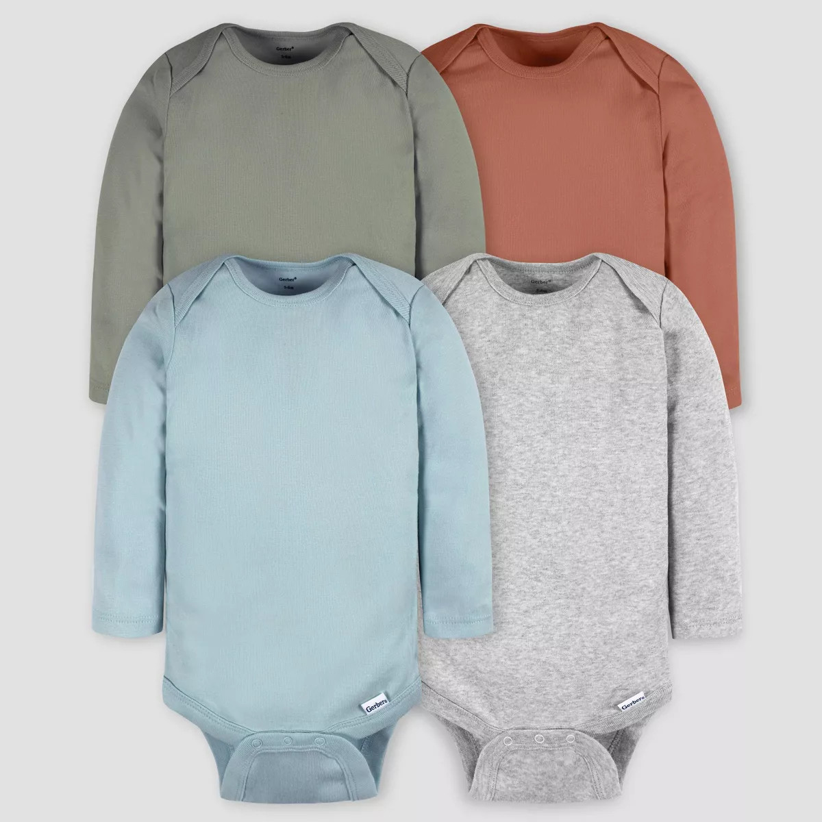 Gerber Baby 4pk Long Sleeve Bodysuit | Target