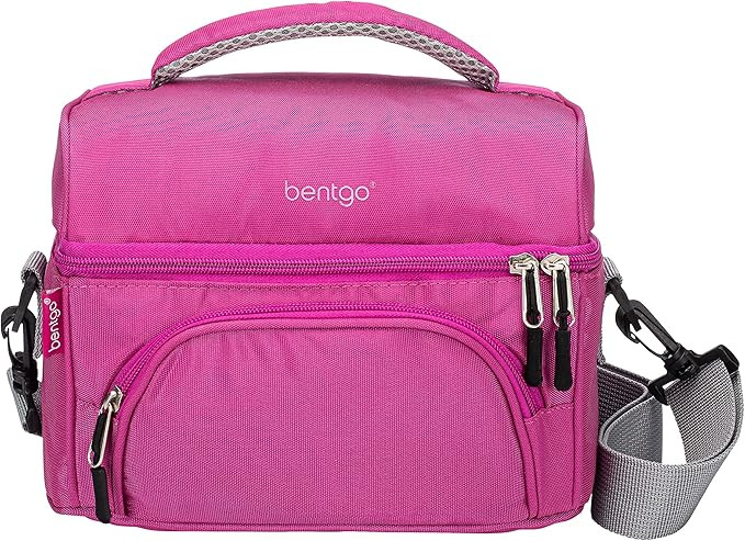 Bentgo Deluxe Lunch Bag - Durable and Insulated Lunch Tote with Zippered Outer Pocket, Internal M... | Amazon (US)