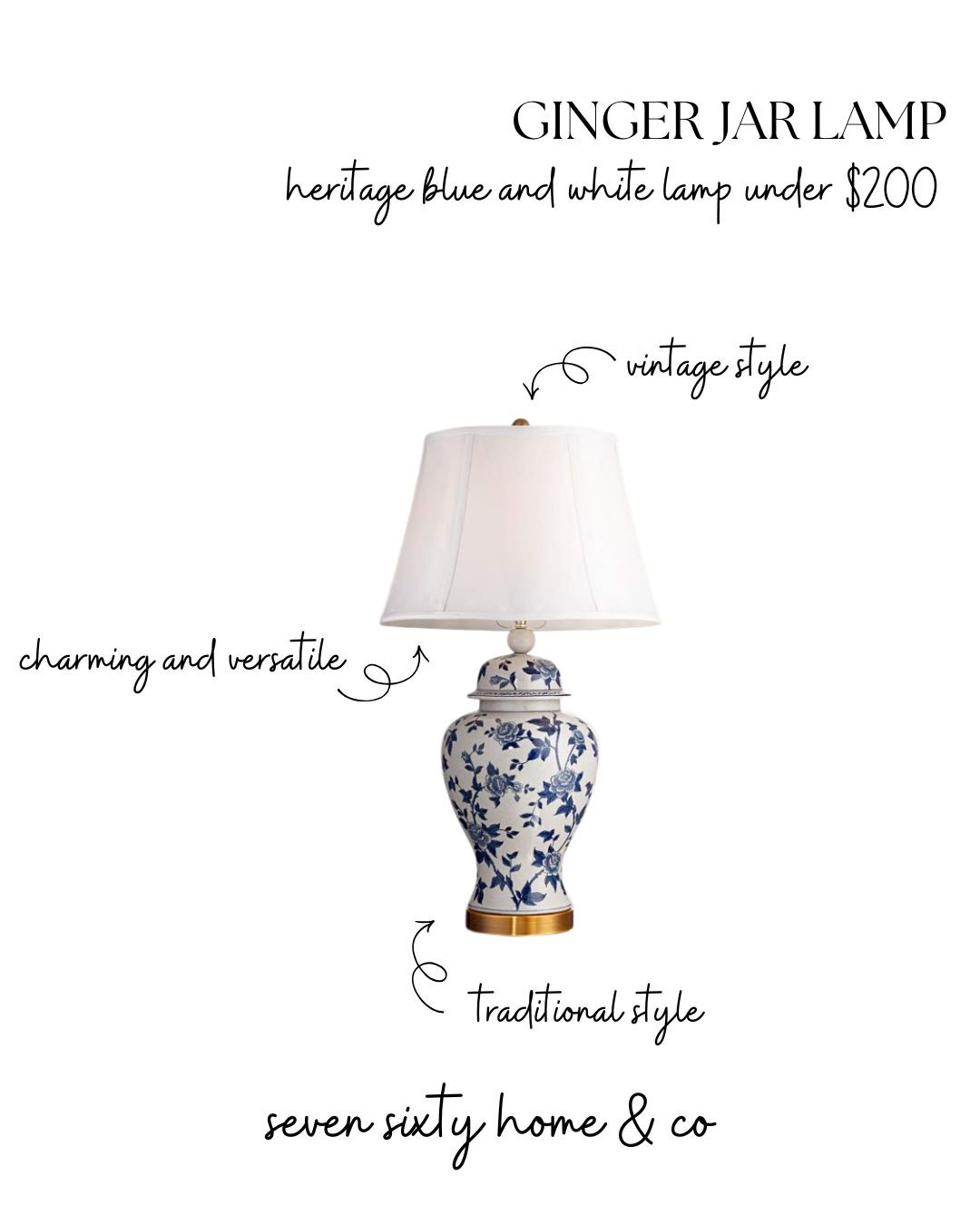 A timeless blue and white ginger jar lamp that instantly adds charm, warmth, and collected traditional style to a space. The classic floral pattern, soft ivory shade, and antique brass base give this lamp that heritage inspired look that works beautifully in cozy bedrooms, traditional living rooms, cottage homes, and layered collected interiors.

It’s one of those versatile accent pieces that feels elevated without feeling overly formal — and the under $200 price point makes it even better.

Perfect for:
• blue and white ginger jar lamp
• traditional table lamps
• heritage inspired decor
• cozy cottage interiors
• collected home styling
• vintage inspired lighting
• classic blue and white decor
• traditional bedroom lighting
• timeless home decor
• elegant cozy interiors
• lamp styling ideas
• warm traditional homes
• grandmillennial decor
• cottage style lighting
• layered traditional interiors
• chinoiserie inspired decor
• blue and white home accents
• soft luxury interiors
• charming home finds
• designer look for less 

 #LTKHome