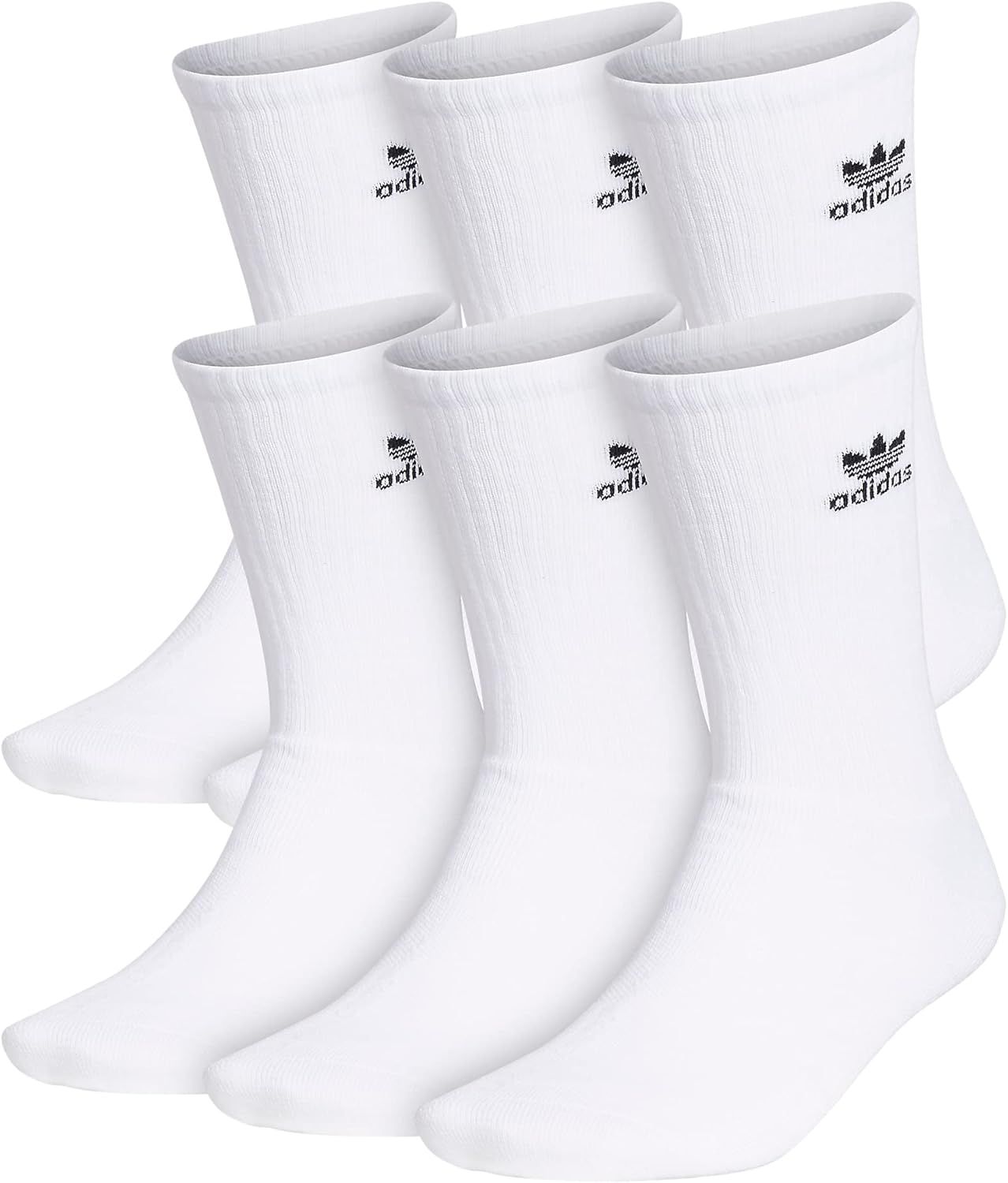 adidas Originals unisex-adult Trefoil Crew Socks (6-pair) at Amazon Men’s Clothing store | Amazon (US)