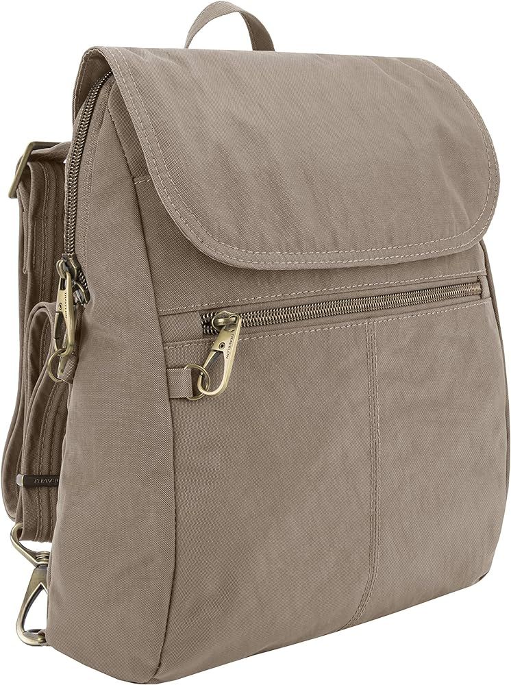 Travelon: Anti-Theft Signature Nylon Slim Backpack - Black | Amazon (US)