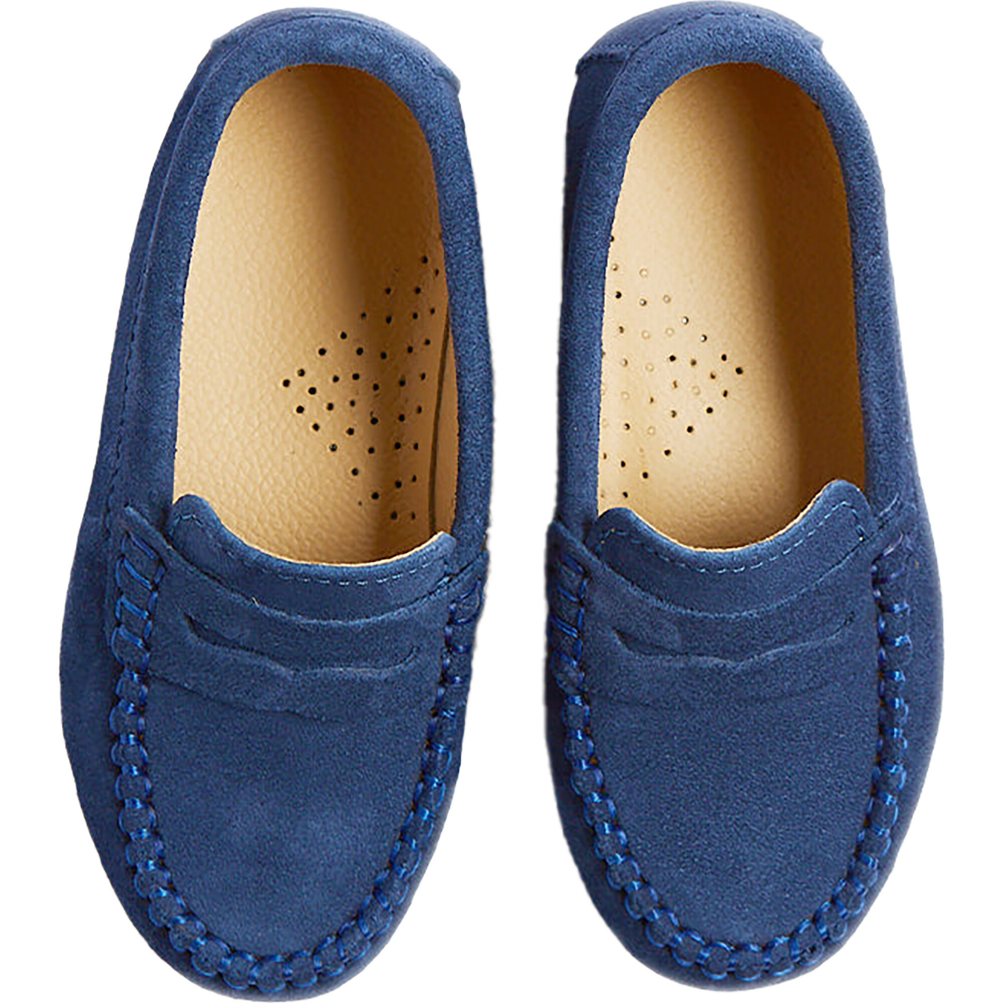 Suede Loafers, French Blue | Maisonette