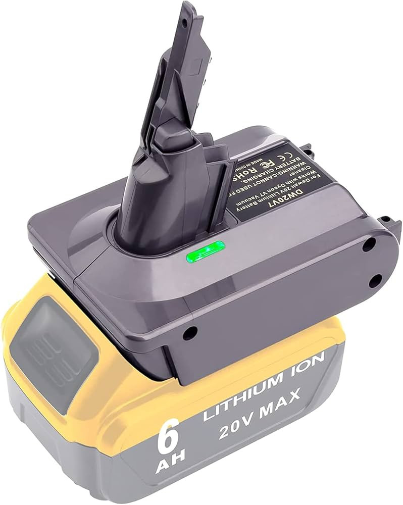 Gonocop Adapter for Dyson V7 Battery Adapter, for DEWALT 20V max Lithium Battery Convert to Dyson... | Amazon (US)