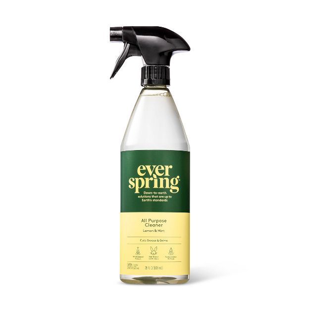Lemon & Mint All Purpose Cleaner - 28 fl oz - Everspring™ | Target