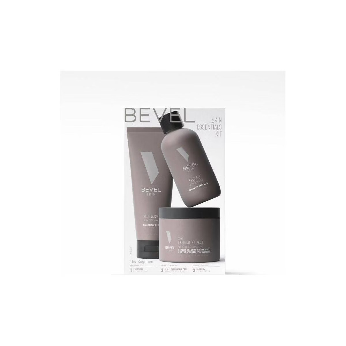 BEVEL Men's Skin Care Kit - Face Wash with Tea Tree Oil, Exfoliating Pads and Face Moisturizer - ... | Target