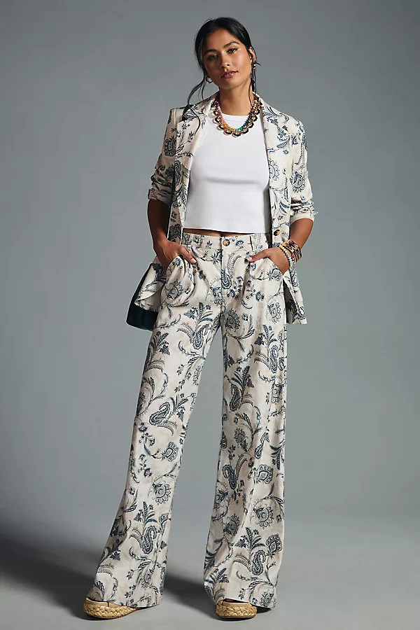 By Anthropologie Low-Rise Wide-Leg Pants | Anthropologie (US)