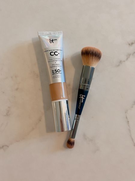 25% off It Cosmetics + 50% off my double ended brush! 

This is the foundation I use on pool and beach days ☀️ I wear shade Neutral Medium to match my faux tan 

#LTKunder50 #LTKbeauty #LTKsalealert
