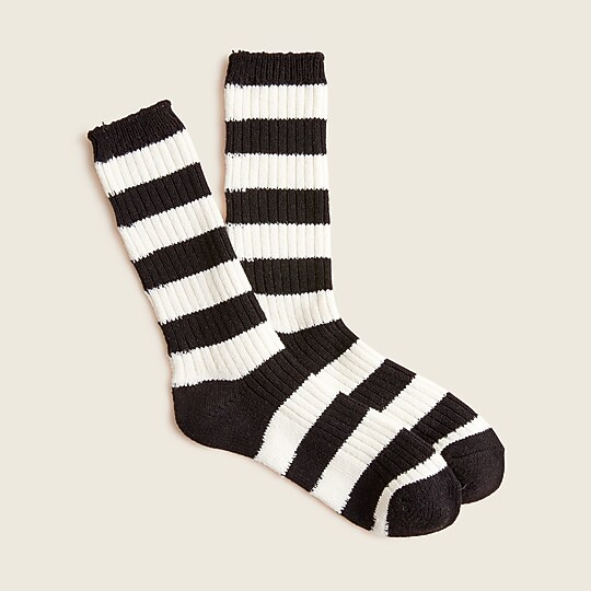 Cozy trouser socks in stripe | J. Crew US