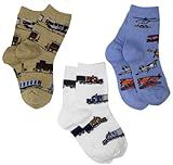 Jefferies Socks Little Boys' Transportation Triple Treat Socks (Pack of 3) | Amazon (US)