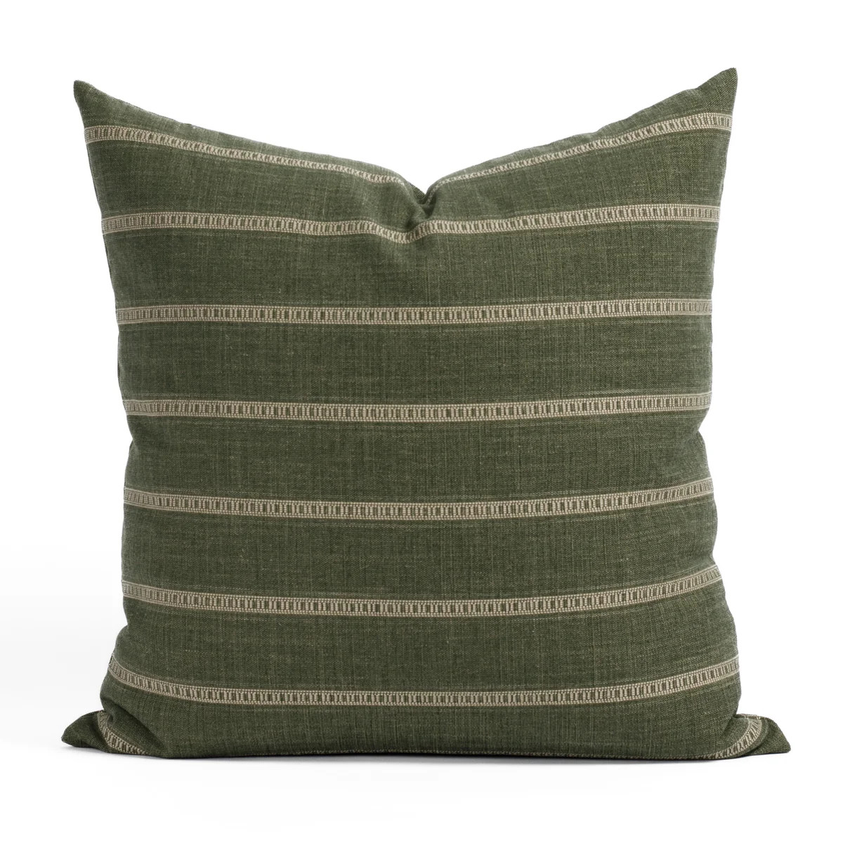 Brunswick Stripe 22x22 Pillow, Moss | Tonic Living