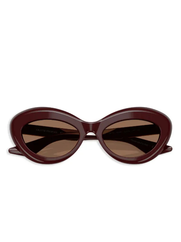 Oliver Peoples cat-eye Frame Sunglasses  | Red | FARFETCH | Farfetch Global