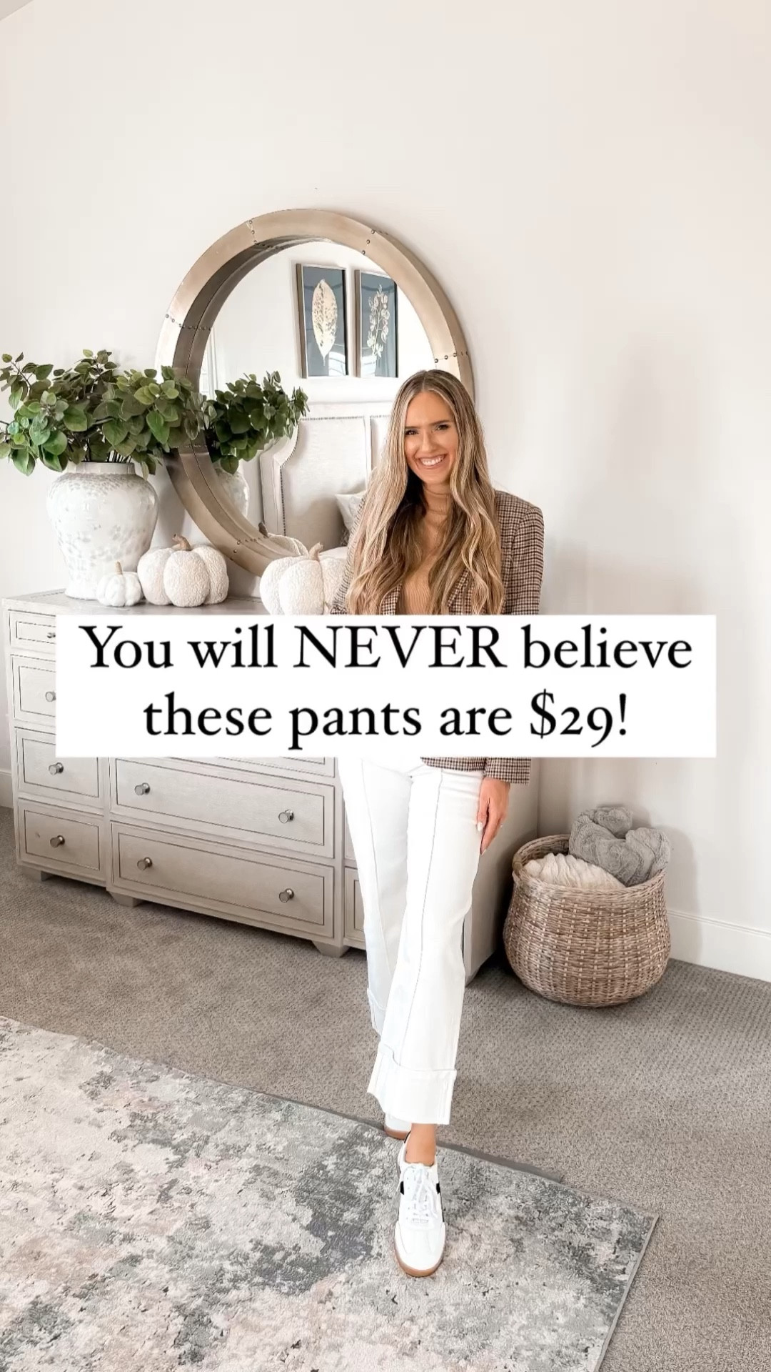 Believe it! These pants are only $29! These wide leg, high rise white jeans fit like a glove! They are so comfy and cute! The style and quality are so good that they would be twice the price anywhere else! I linked both the save and the splurge options for you ✨

These pants are true to size; I’m 5’8” and wearing a size small for reference!

You do NOT need to spend a lot of money to look and feel INCREDIBLE!

I’m here to help the budget conscious get the luxury lifestyle.

Fall Fashion / Fall Outfit / Walmart Fashion / Affordable / Budget / Women's Casual Outfit / Classic Style / Date Night / Elevated Style / Dress Up or Down / Denim / Jeans / Wide Leg Jeans / White Jeans / Teacher Outfit / Back to School

#LTKFindsUnder50 #LTKFallSale #LTKSeasonal
