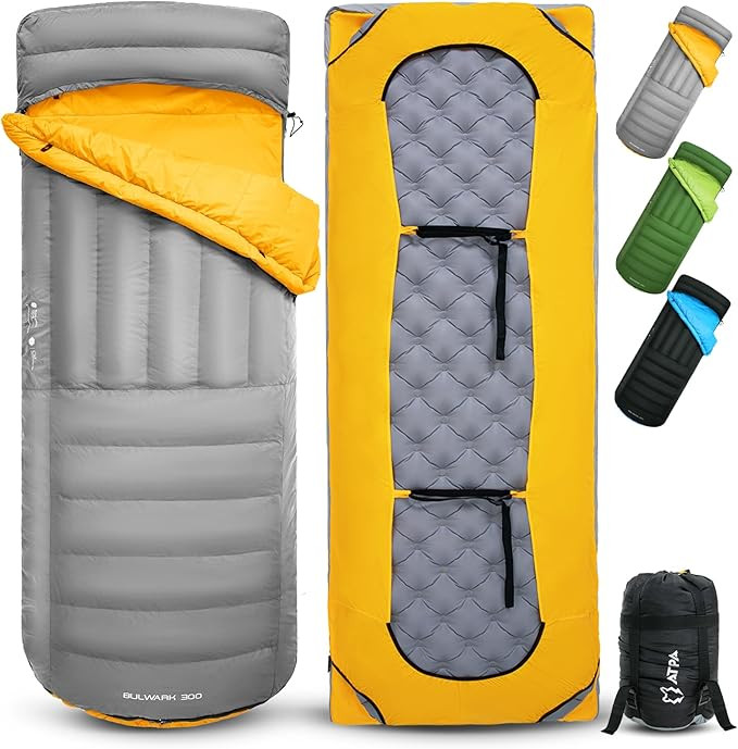 ATEPA Down Sleeping Bag for Adults, Recycled Ultralight 35°F 40°F 45°F 50°F 650FP / 700FP 3 S... | Amazon (US)
