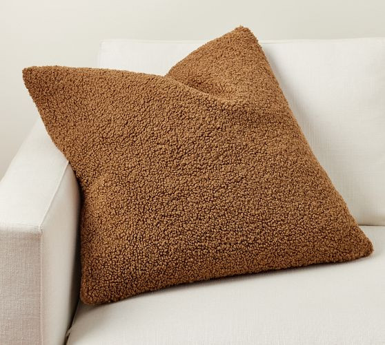 Cozy Teddy Faux Fur Pillow | Pottery Barn (US)