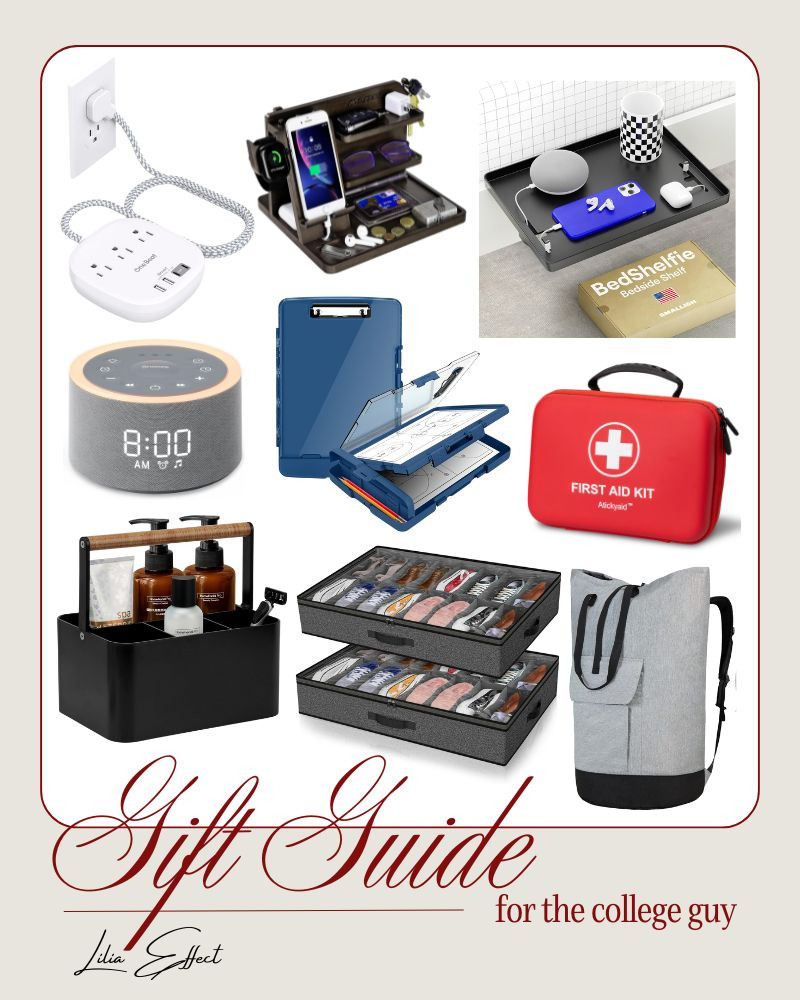 Gift Guide for College Guy!


gift guide, college guy, college student, gifts for him, clipboard, first aid kit, shoe organizer, laundry bag, shower caddy, bed shelve, charging station 

 #LTKGiftGuide #LTKU #LTKFindsUnder100