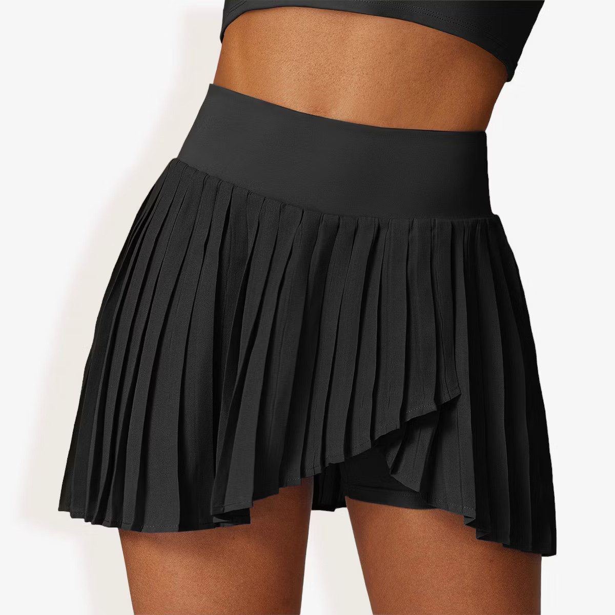Anna-Kaci Active Women's High Waist Pleated Skort with Built-In Shorts and Asymmetrical Wrap Desi... | Target