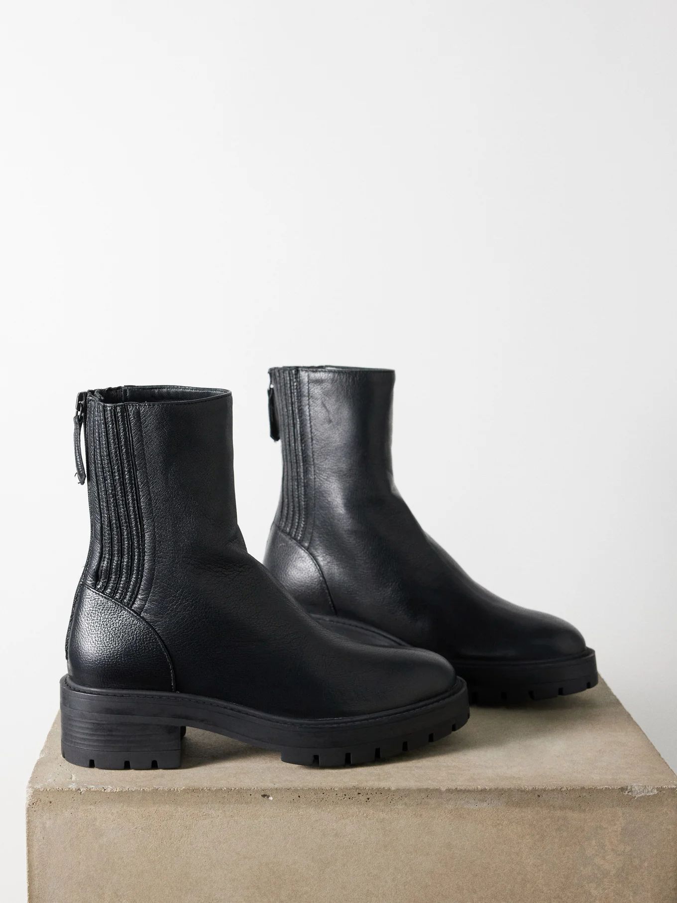 Saint Honoré grained-leather boots | Aquazzura | Matches (US)
