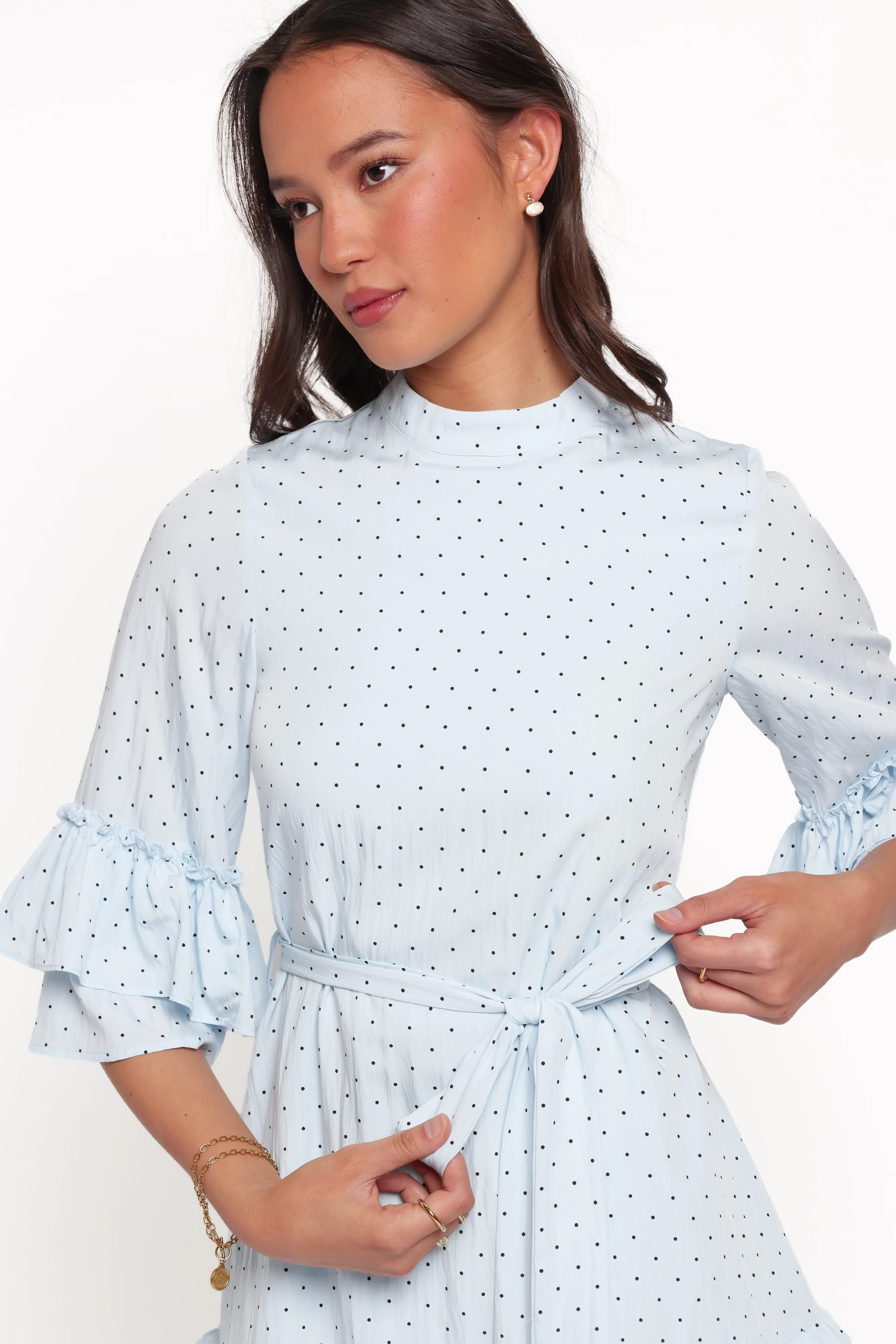Peta Dress - Blue Polka Dot | Petal & Pup (AU)