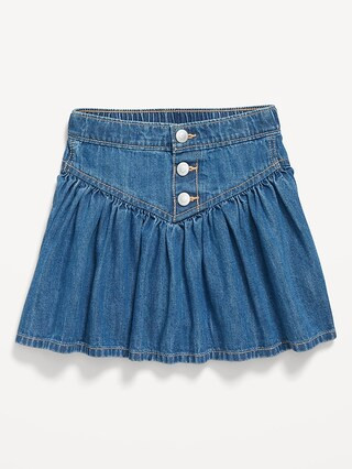 Button-Front Jean Swing Skirt for Toddler Girls | Old Navy | Old Navy (US)