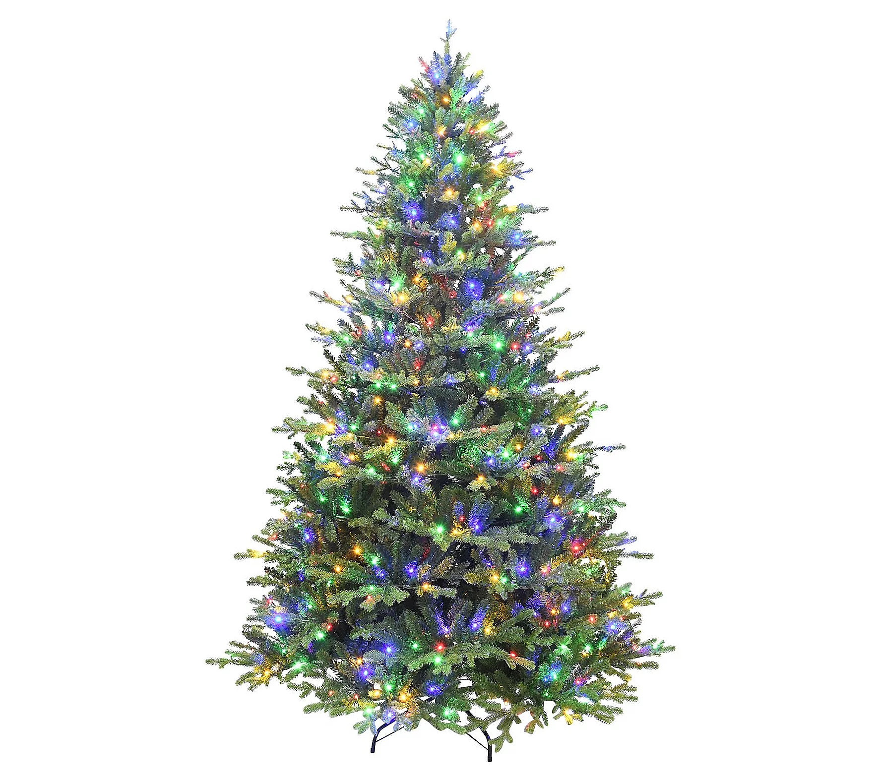 Fraser Hill Farm 7.5' Oregon Pine Christmas Tre e with Multi | QVC