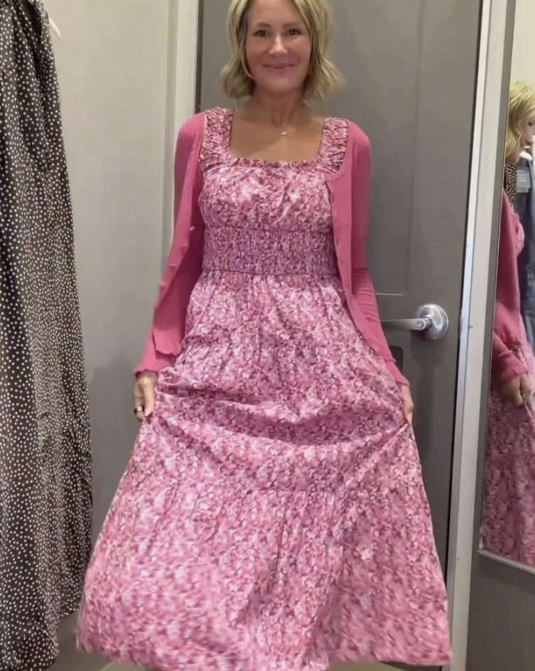 Target Pink Floral Maxi Dress | Smocked Waist Spring Dress | Affordable Spring  Outfit

This Target dress is one of those throw-on-and-feel-pretty pieces 💗

Lightweight, flowy, and the smocked waist is so flattering. Perfect for spring, brunch, weddings, or honestly just a good Target day. This is one of those dresses you grab without thinking and it always works.

I added a lightweight cardigan for an easy layered look. 

All linked for you including the shoes. 


target dress women
pink floral dress
spring maxi dress
affordable wedding guest dress
easter dress outfit
brunch outfit women
smocked waist dress
flowy midi dress
over 40 style dress
casual feminine outfit
target style finds
spring outfits women
lightweight spring dress
mom outfit spring
everyday dress outfit


#LTKgrwm #LTKootd #LTKOver40