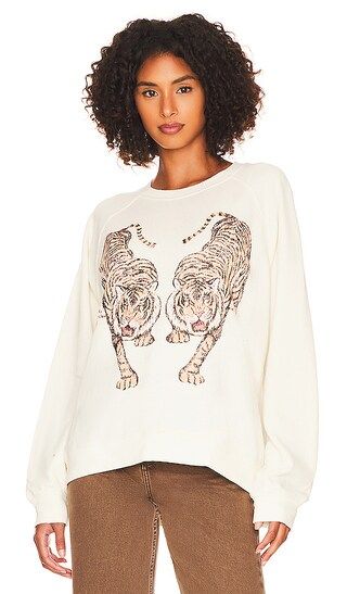 Simon Pullover in Cream Dancing Tiger | Revolve Clothing (Global)