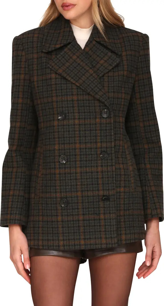 Avec Les Filles Oversize Double Breasted Peacoat | Nordstrom | Nordstrom