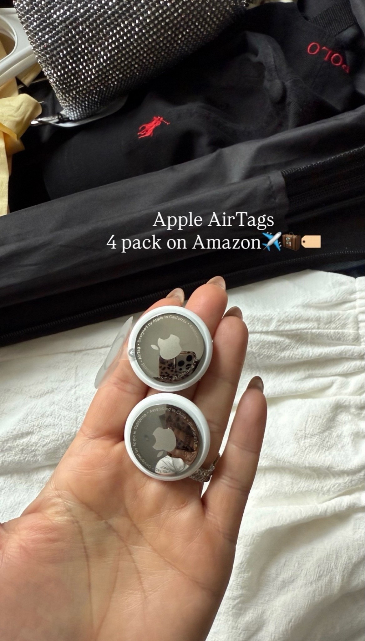 Air tags are a must when I travel! I stick them in my checked bag

#LTKdayinmylife #LTKTravel #LTKmomlife