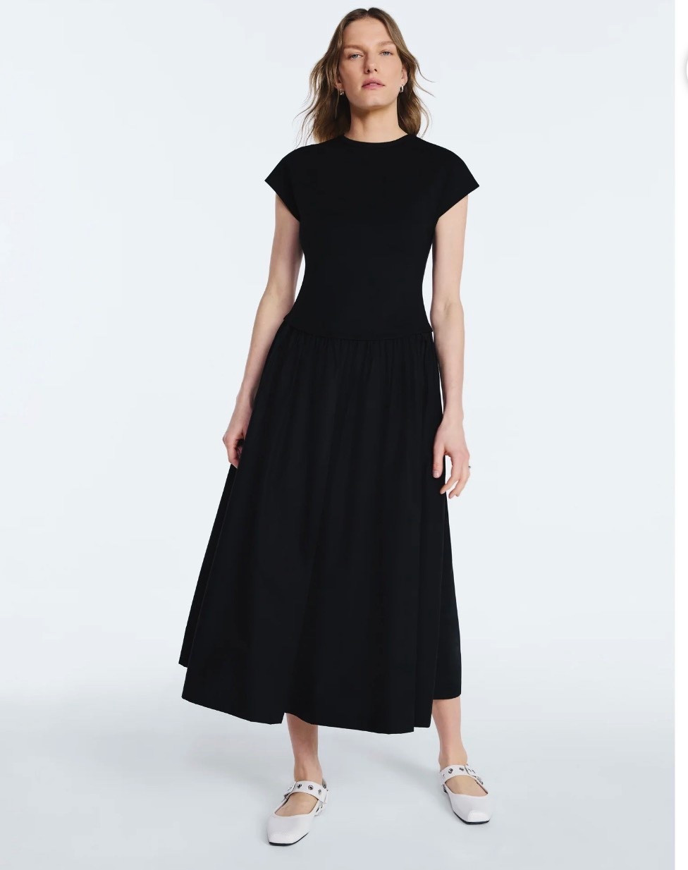 Scoop Women’s Maxi Dress with Short Dolman Sleeves, Sizes XS-4X #dress #springfashiongind