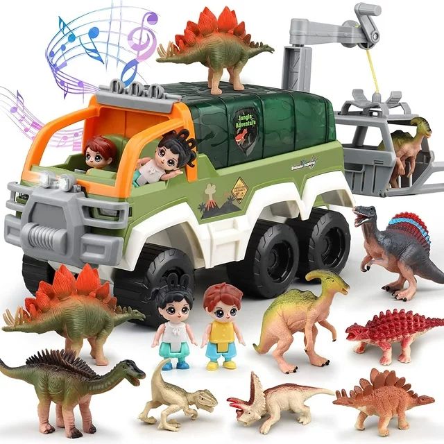 Dinosaur Car Truck Toys for Boys 3-6 Years with Music and Growl Preschool Toys Toddler Gifts for ... | Walmart (US)
