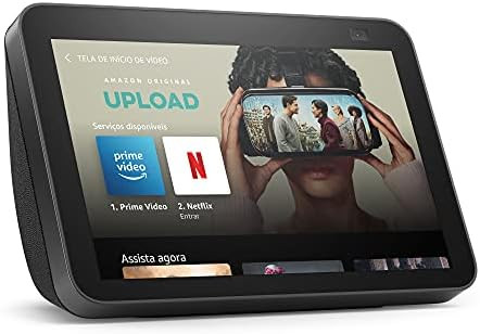 Echo Show 8 (2ª Geração): Smart Display HD de 8" com Alexa e câmera de 13 MP - Cor Preta | Amazon (BR)