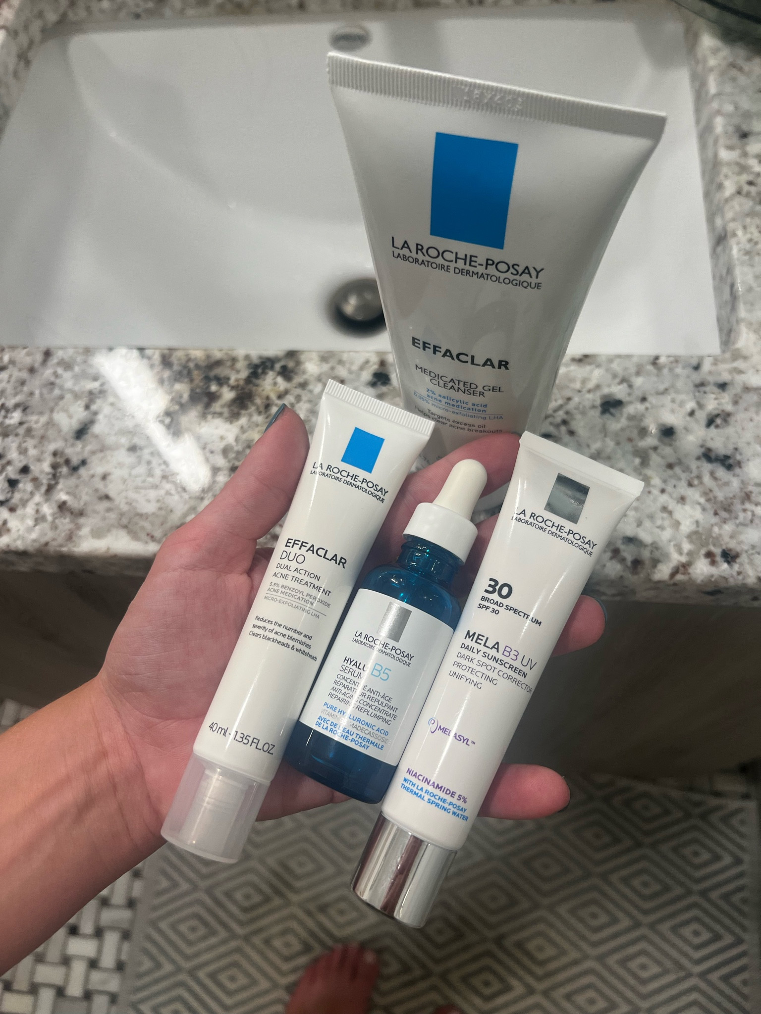 Favorite la roache-posay products for my acne prone skin at 29 ✨ 

Hyalaronic acid / effaclear / spf for acne prone skin / dark spot corrector 

#LTKFindsUnder50 #LTKBeauty