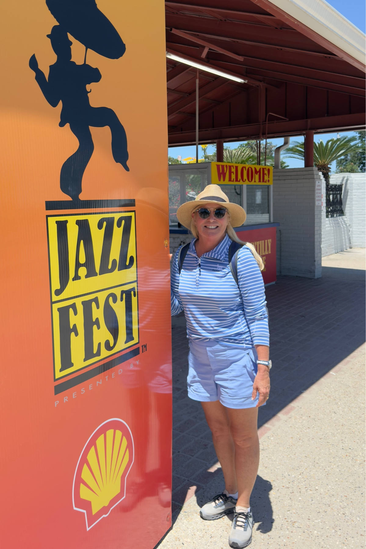 What to wear to music festivals in your sixties??? Sun protection!

I attended my first New Orleans Jazz Fest in 1981. At that time, I wanted to look hip and sexy for my future husband, no hat, no sunscreen, just a skimpy top and short shorts. Forty five years later, sunscreen is part of my daily skin care routine, I wear hats daily while enjoying retirement life on the tennis court, walking on the beach, boating  or on golf course.  I have a selection of long sleeve, lightweight SPF shirts, I wear with my hats! BTW, I am stilled married to the wonderful man, I went to my first Jazz Fest with! 

#LTKootd #LTKOver40 #LTKActive