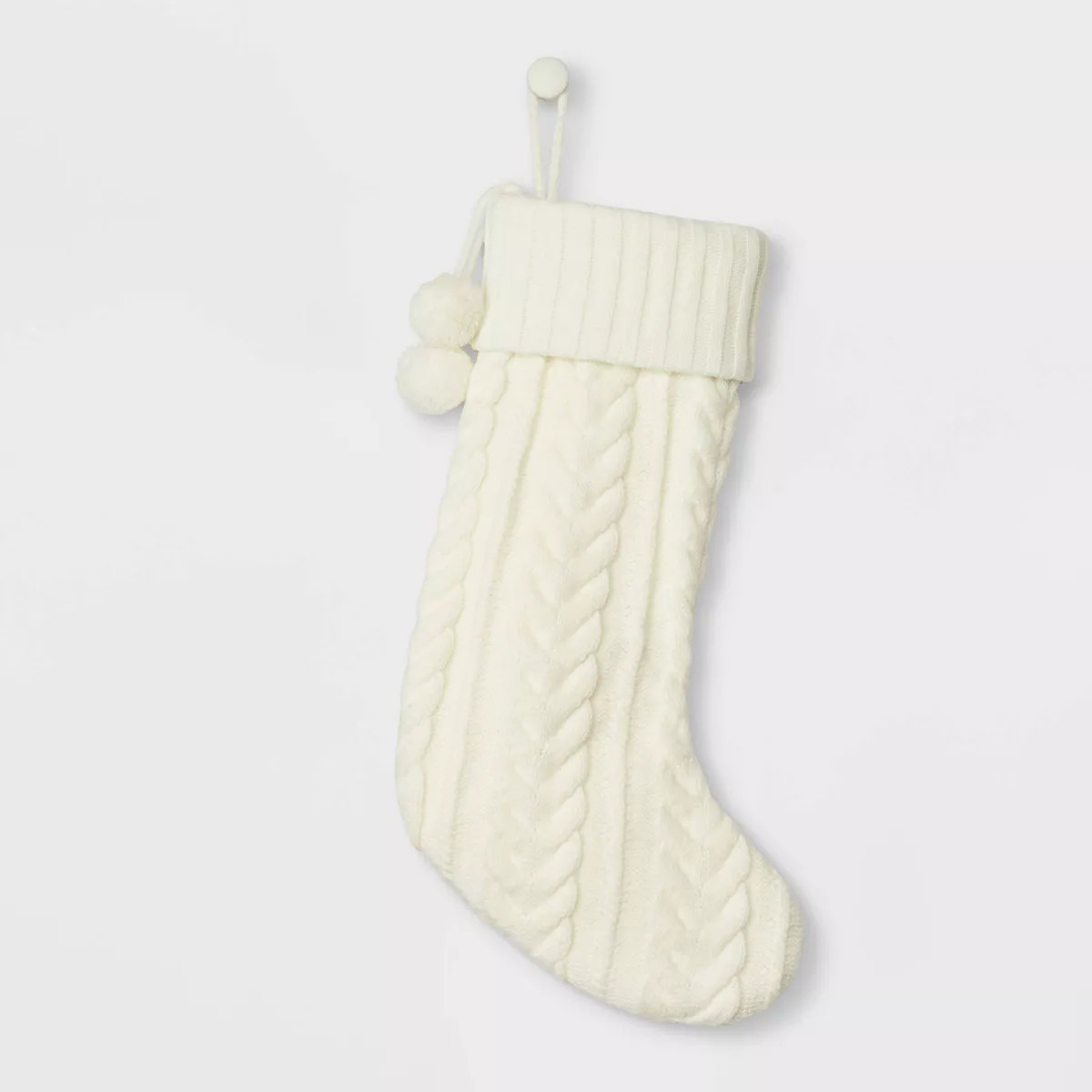 Cable Knit Christmas Stocking Ivory - Wondershop™ | Target