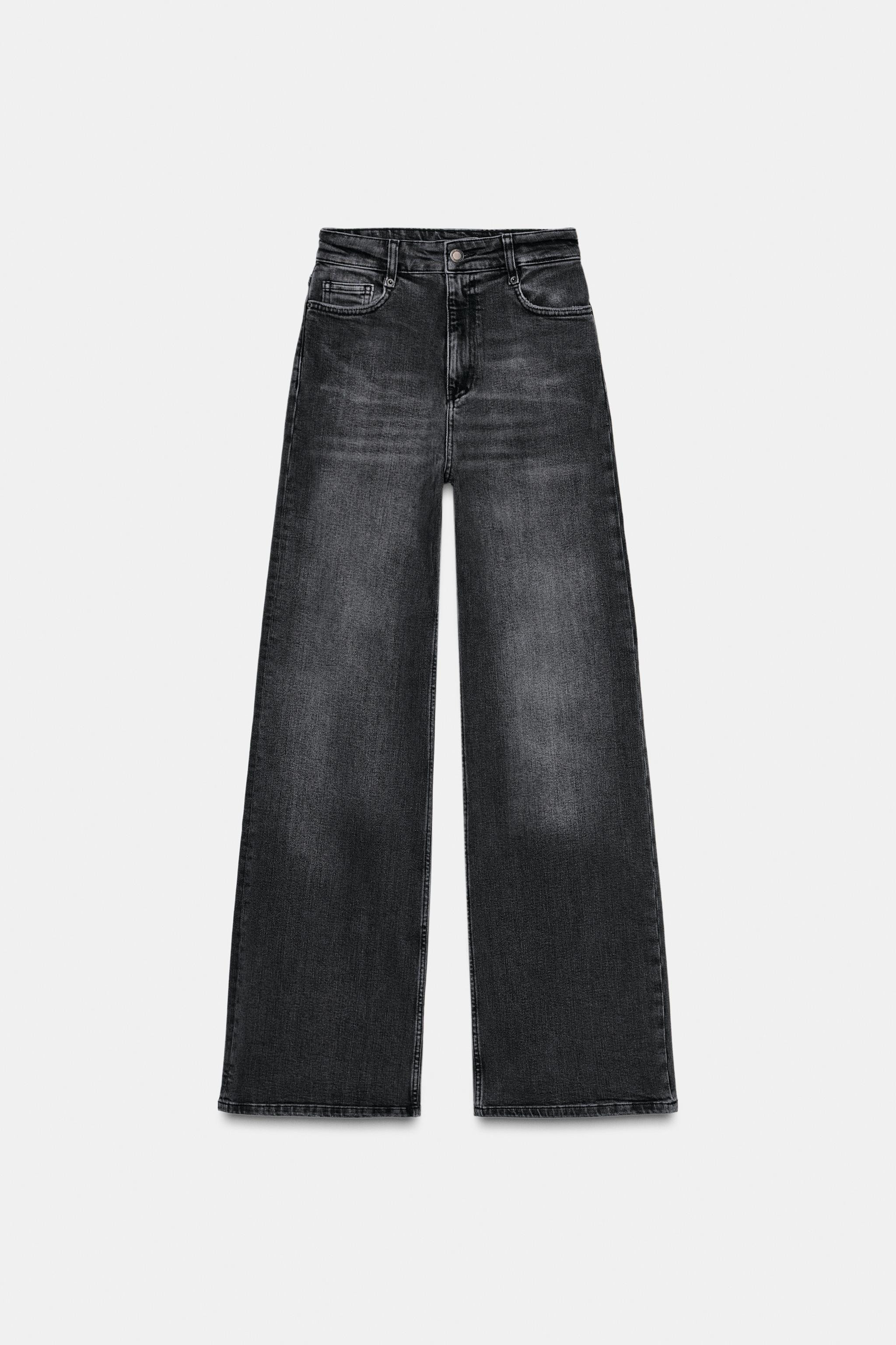 ZW COLLECTION HIGH-WAIST WIDE LEG JEANS | Zara US
