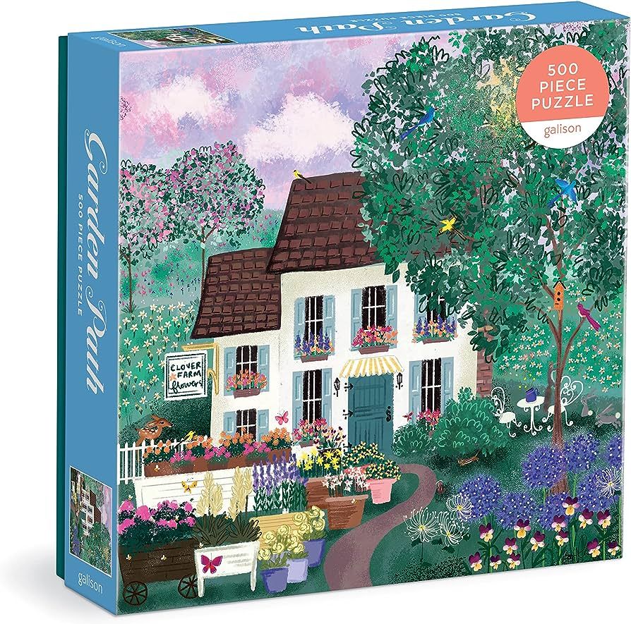 Galison Garden Path – 500 Piece Puzzle Fun and Challenging Activity with Bright and Bold Artwor... | Amazon (US)