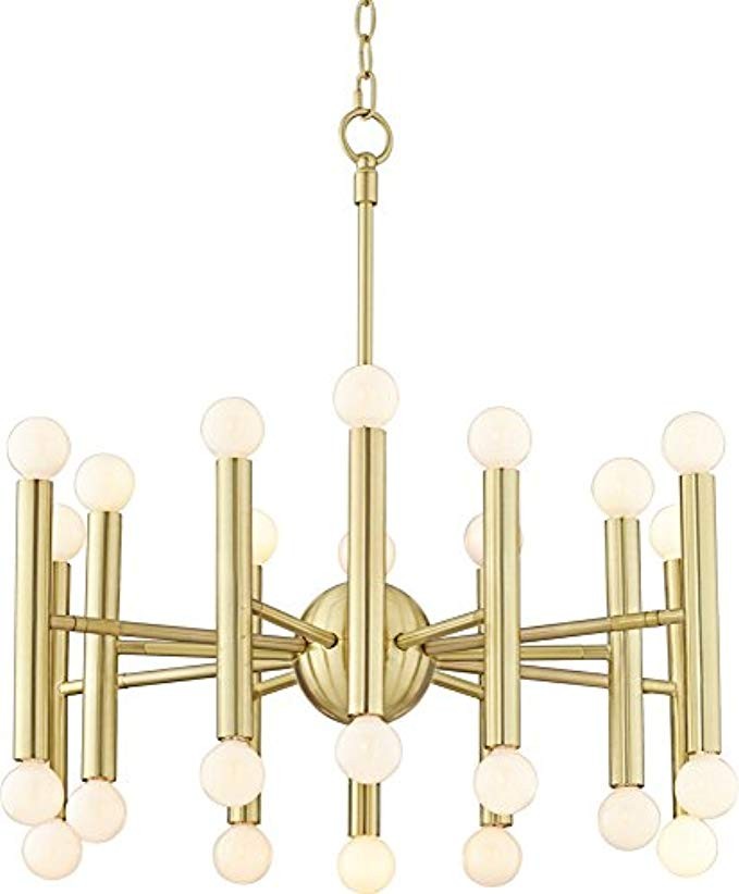 Possini Euro Hera 26" Wide Satin Brass Chandelier | Amazon (US)