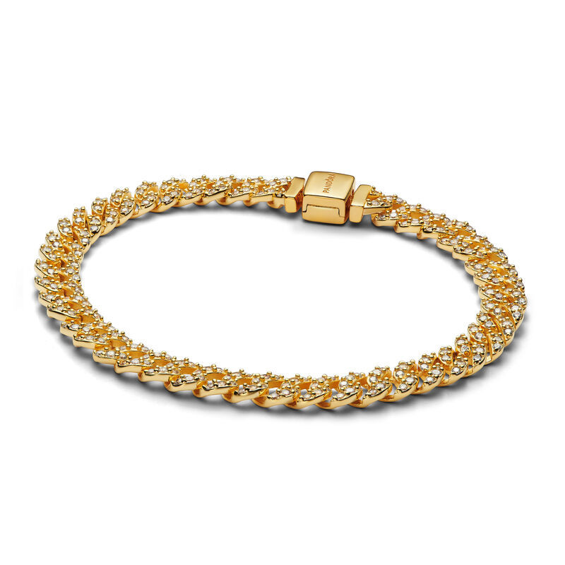 Pandora Pav� Cuban Chain Bracelet | Ben Bridge Jeweler