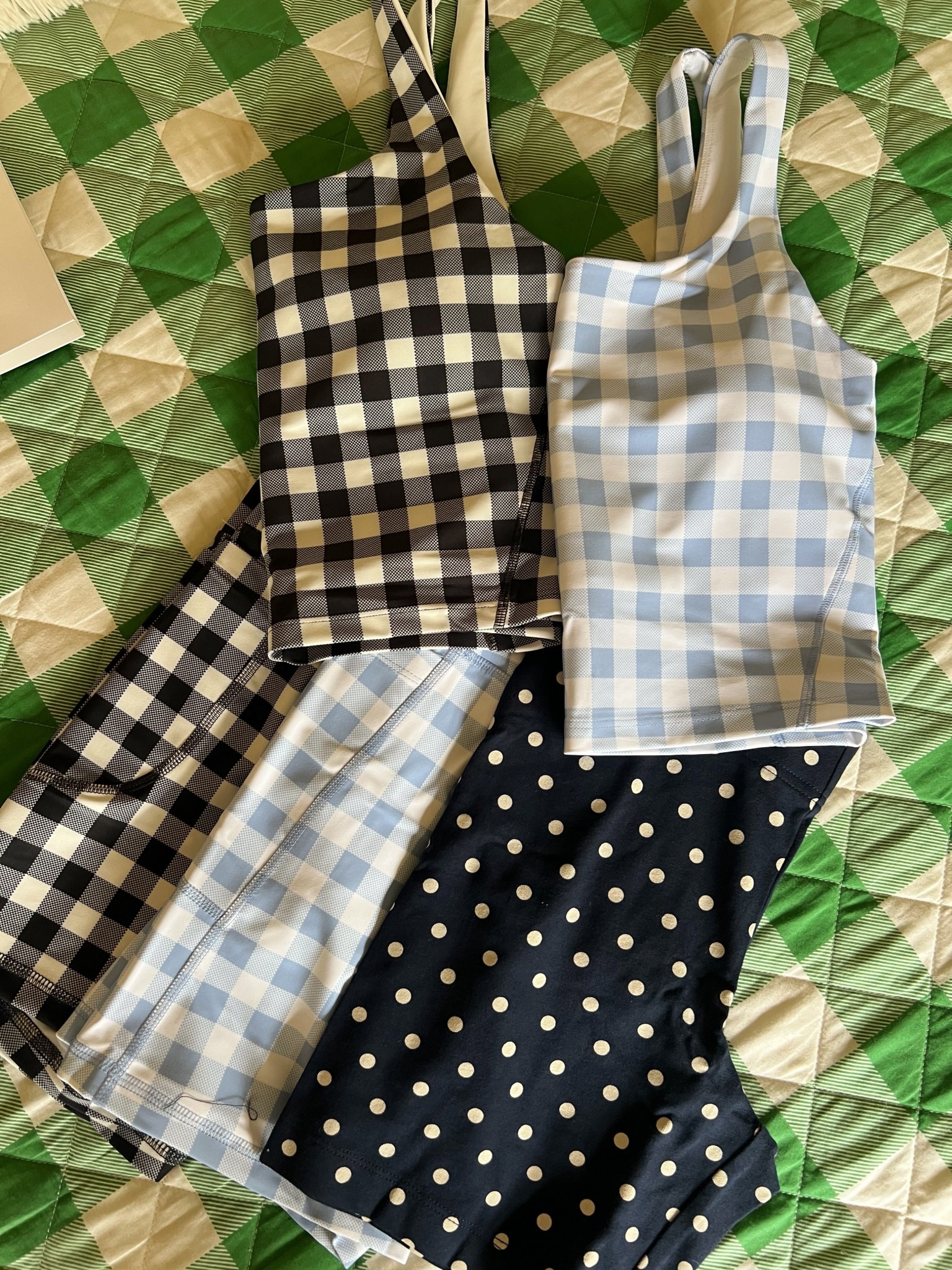 For me, I have to wear a cute outfit to work out! It makes the torture a little bit better 🤪 these gingham, biker shorts and matching sports bra top from Old Navy are to die for! The little polkadot ones are also going to be so cute with a baggy tea for my walks. #oldnavy #workout #polkadot

#LTKActive #LTKootd #LTKfitnessgoals